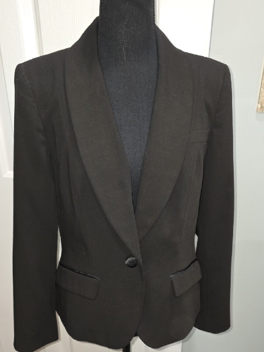 Worthington Black Single-Button Blazer Jacket Size 10P - Picture 2 of 12